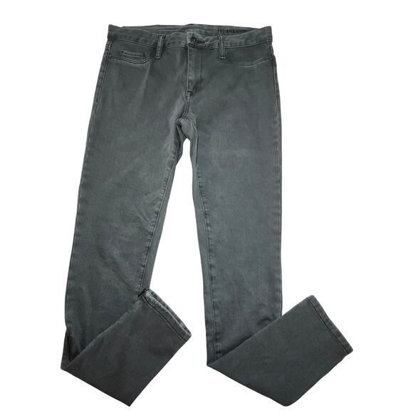Blank NYC Denim - BLANKNYC Skinny Jeans Denim Pants Ankle Zip Charcoal Gray Women's Size 30